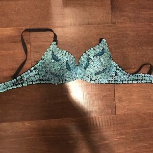 Sequined rave bra lightly used perfect for EDC!