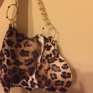 Kelly Kathleen leopard purse