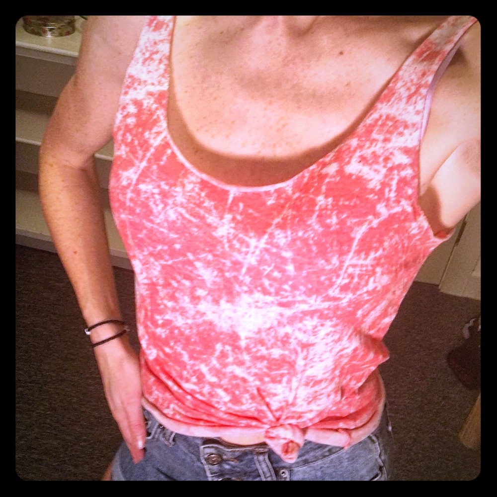 BDG Printed Shirttail Tank Top