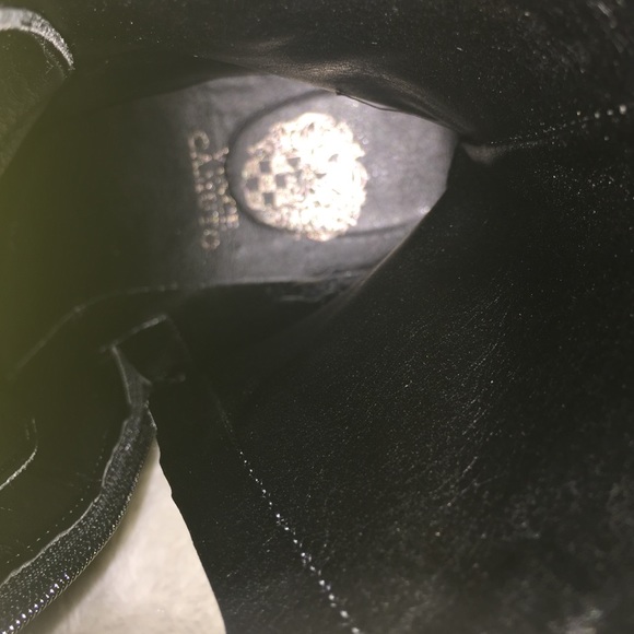 Black leather combat boots - Picture 3 of 4