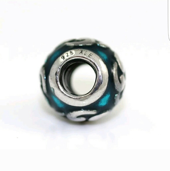 ***SOLD*** Pandora Retired Turquoise Zen Beads - Picture 2 of 2