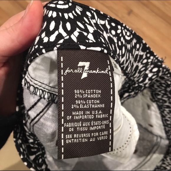 7 for All Mankind Printed Jeans - Picture 4 of 4