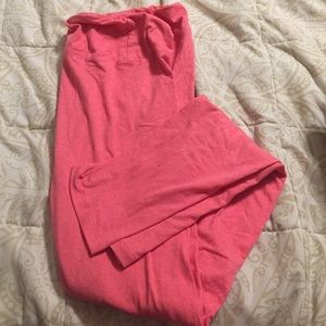 Bright pink Heathered Lularoe leggings