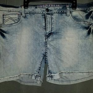 Denim shorts