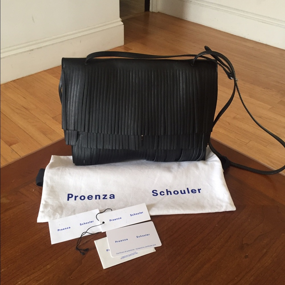 NWT PROENZA SCHOULER Large Fringe Lunch Bag - Picture 2 of 8