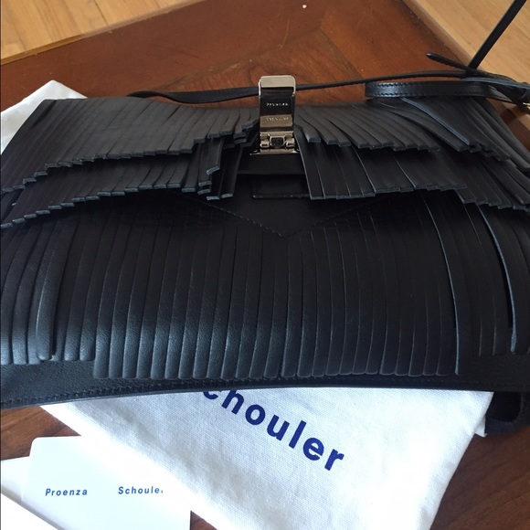 NWT PROENZA SCHOULER Large Fringe Lunch Bag - Picture 5 of 8