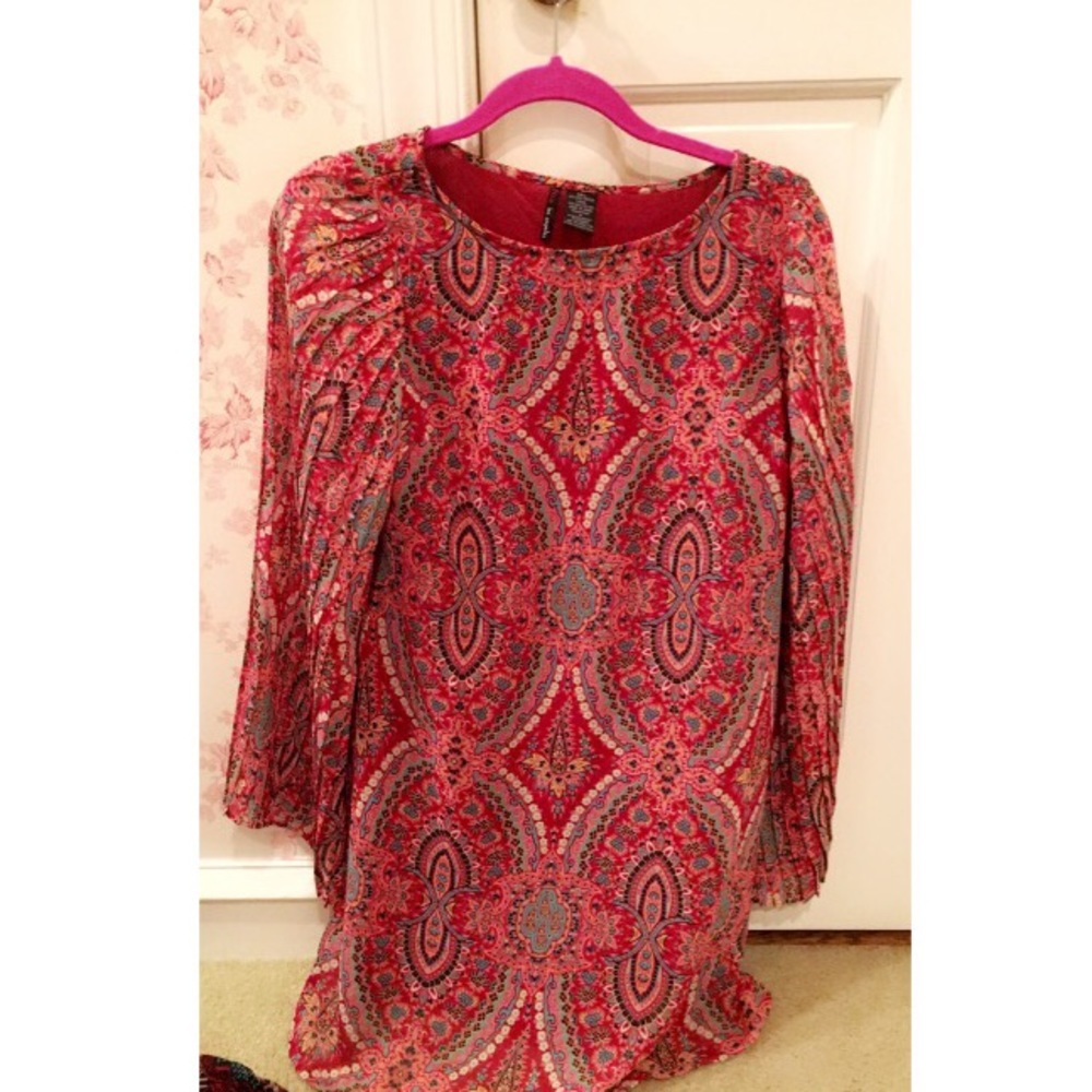 Pink Patterned Dress