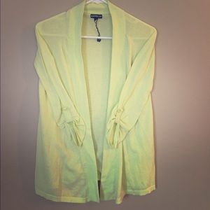 Canary Yellow Express Cardigan