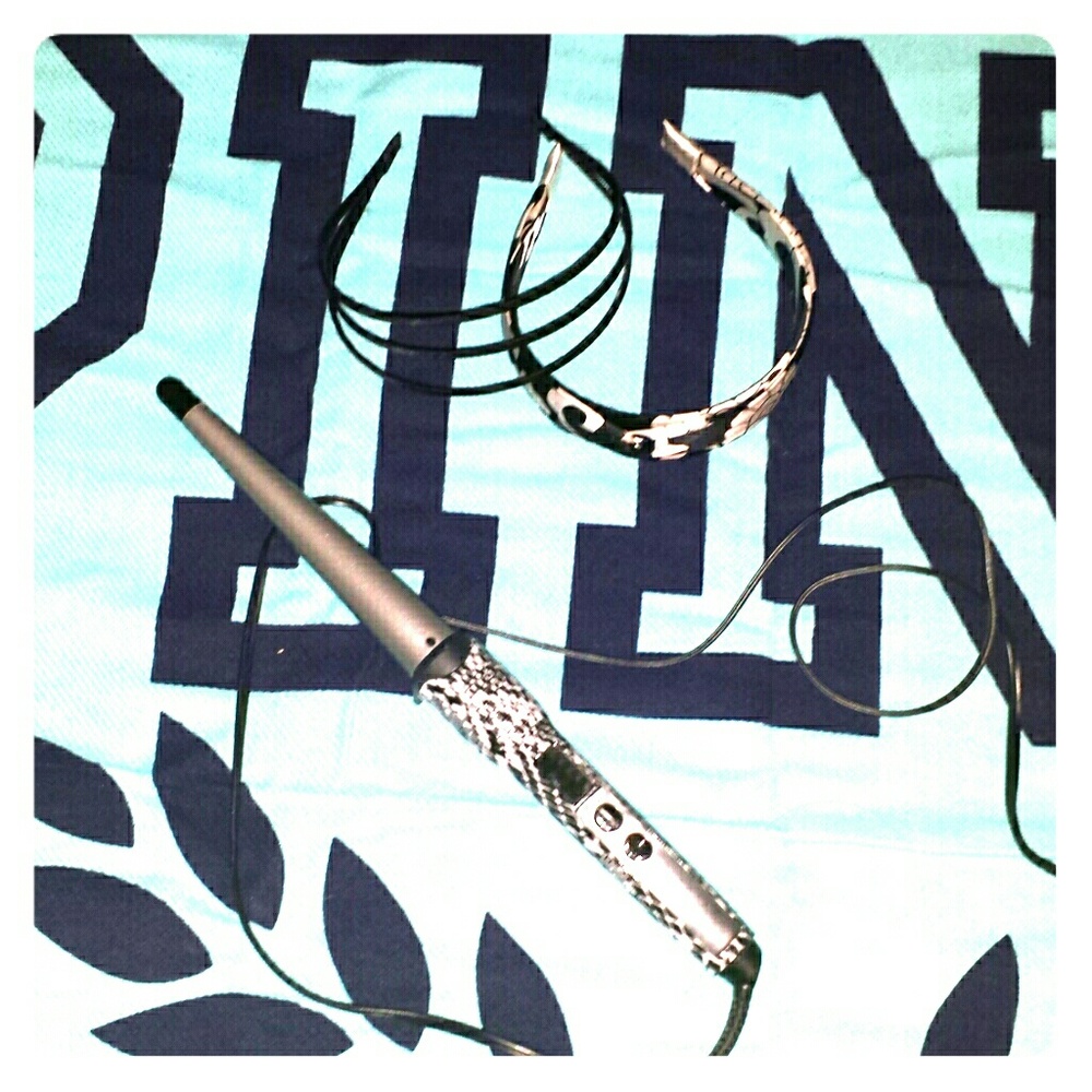 Conair wand hair iron 400°F/2 headbands