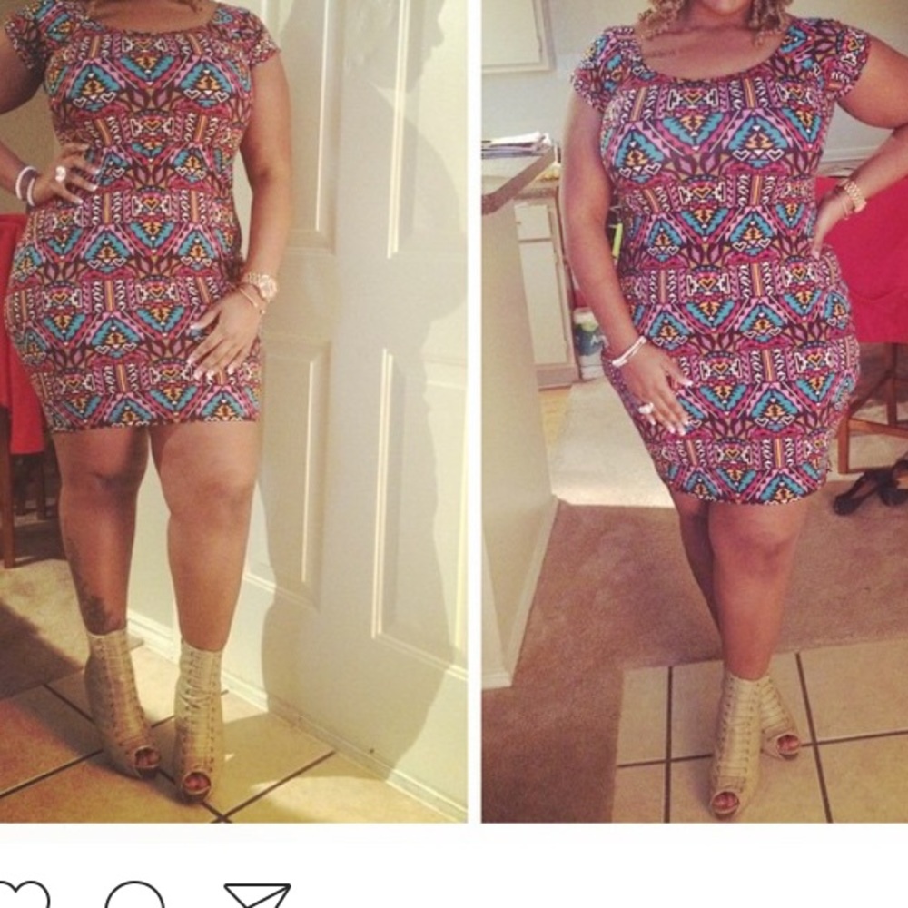 Colorful mini dress!