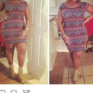 Colorful mini dress!