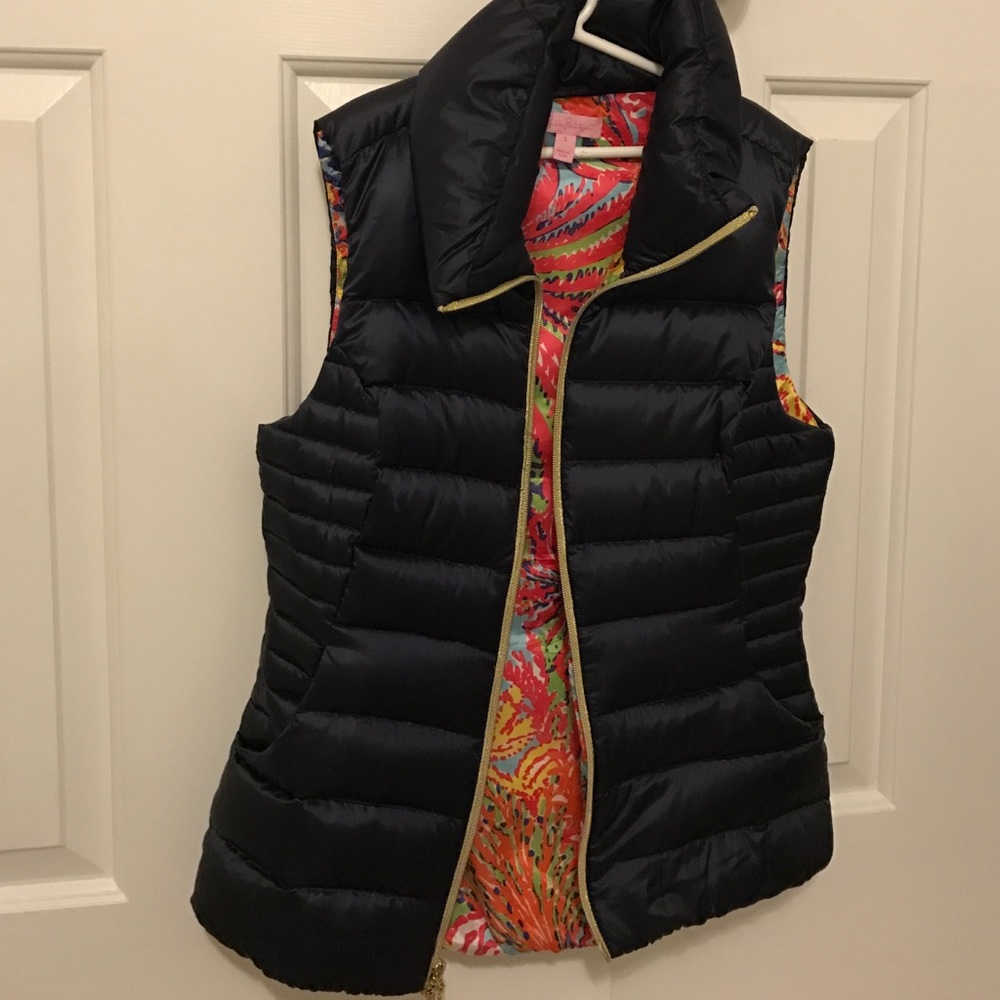 Lily Pulitzer Navy Vest