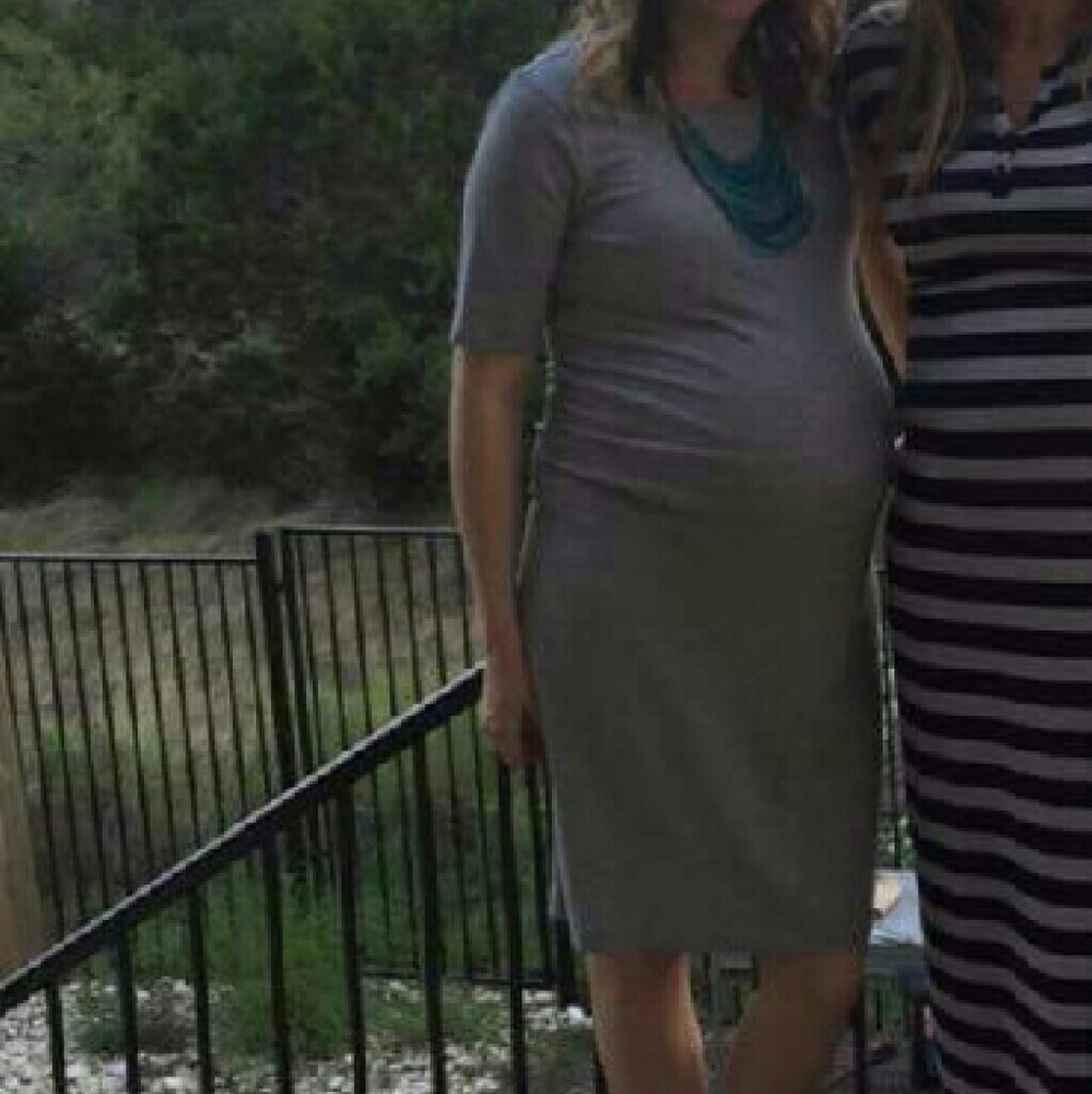 Gray t shirt dress