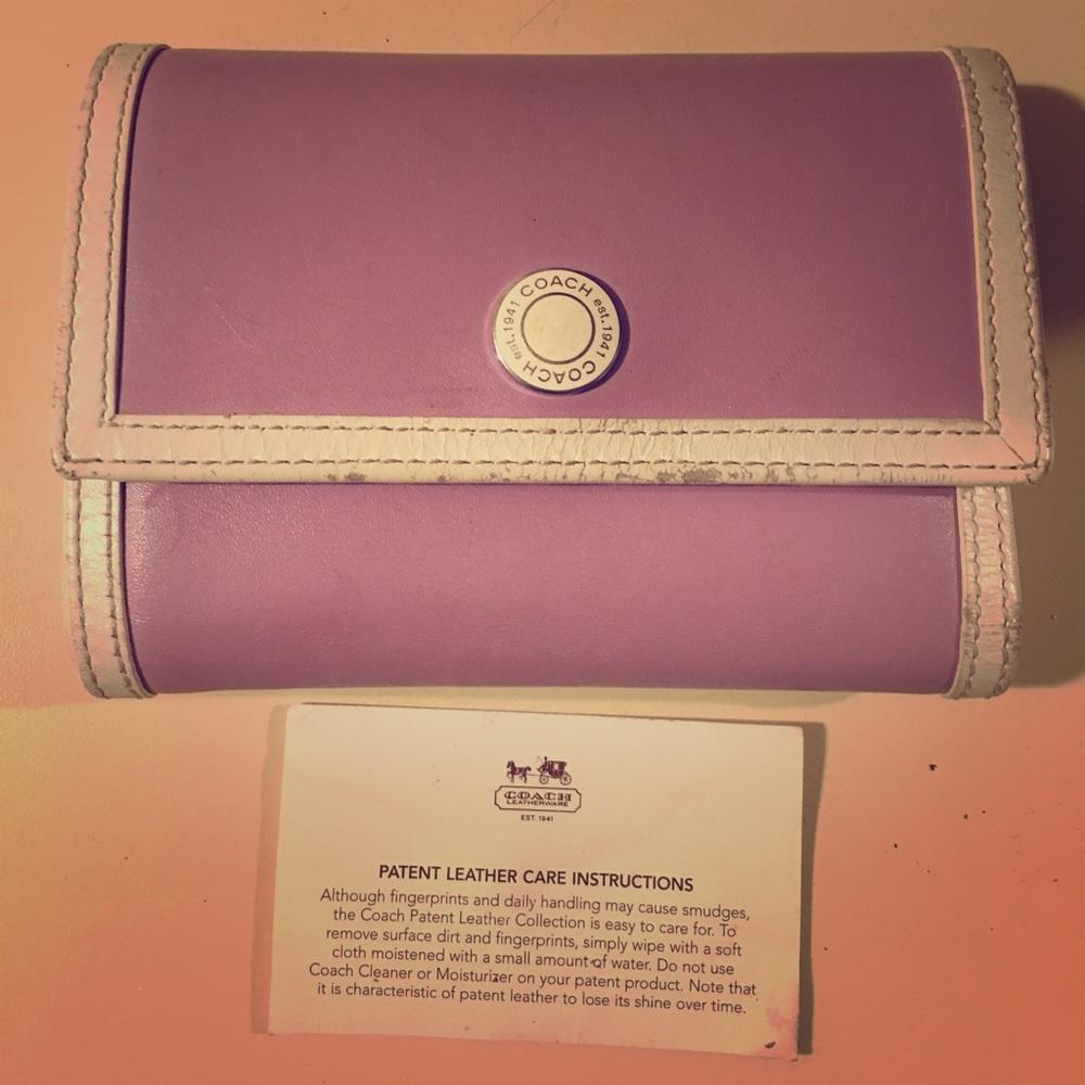 Purple Coach Wallet