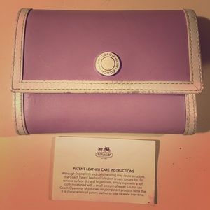 Purple Coach Wallet