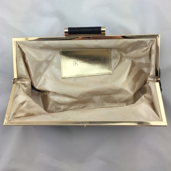 INC Black Snake Kemme Clutch         NWOT - Picture 2 of 2