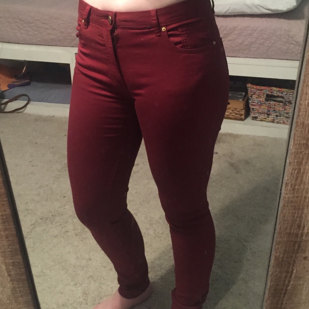 Maroon Jeggings