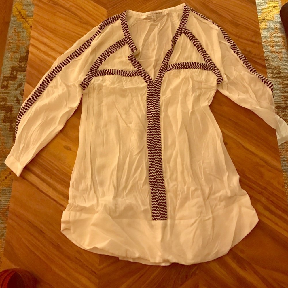 3 qrtr length sleeve tunic