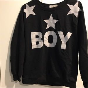 'BOY' Stars Pullover