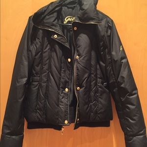 Guess black puffy coat. Size S.