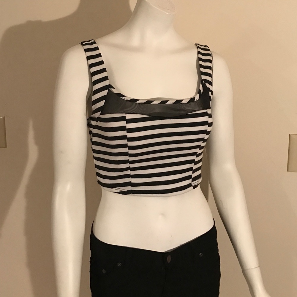 Striped crop top