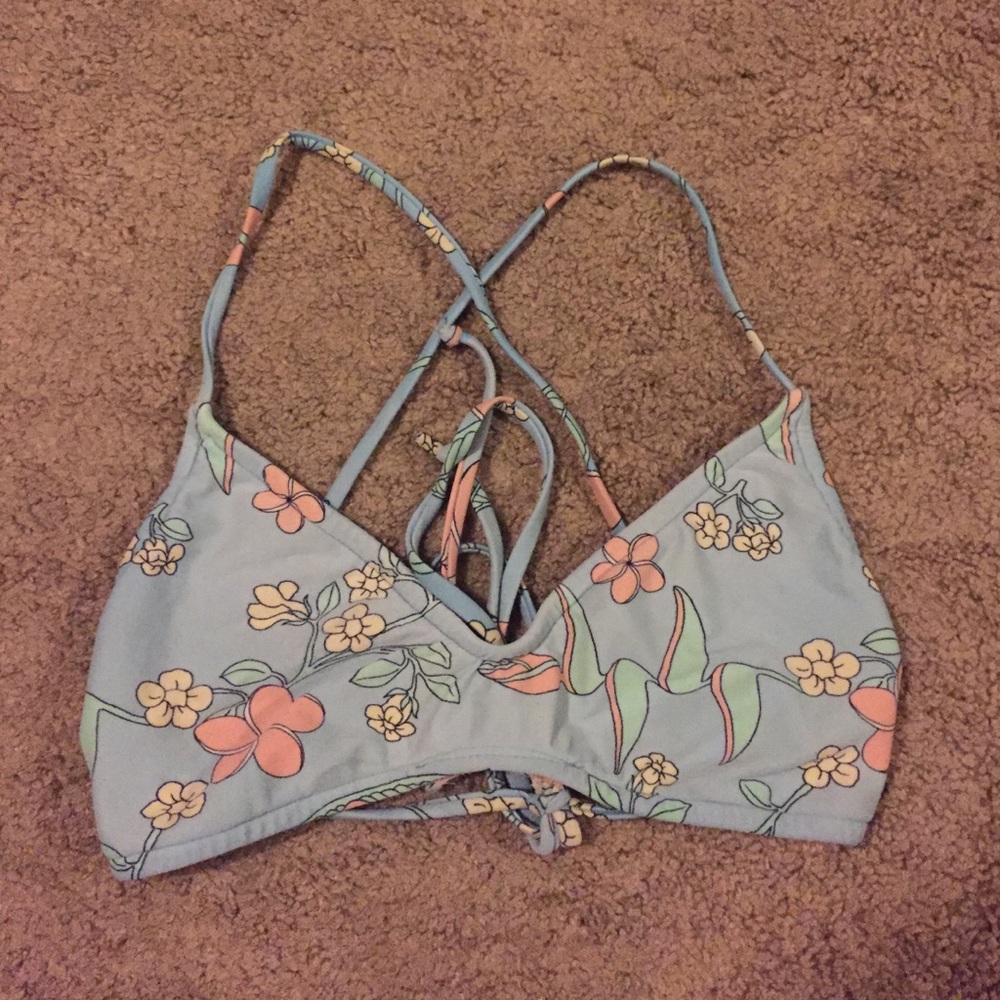 Cross back bikini top