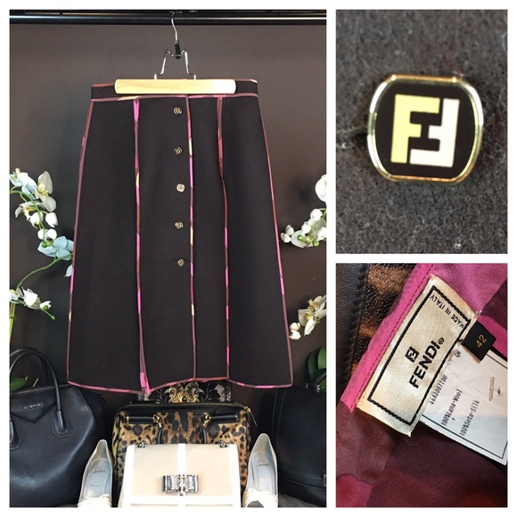 🎉HP FENDI WOOL SKIRT - Picture 5 of 6