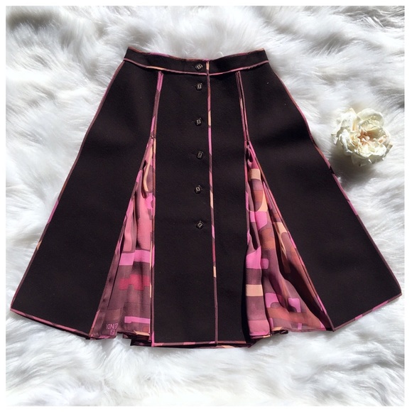🎉HP FENDI WOOL SKIRT - Picture 3 of 6