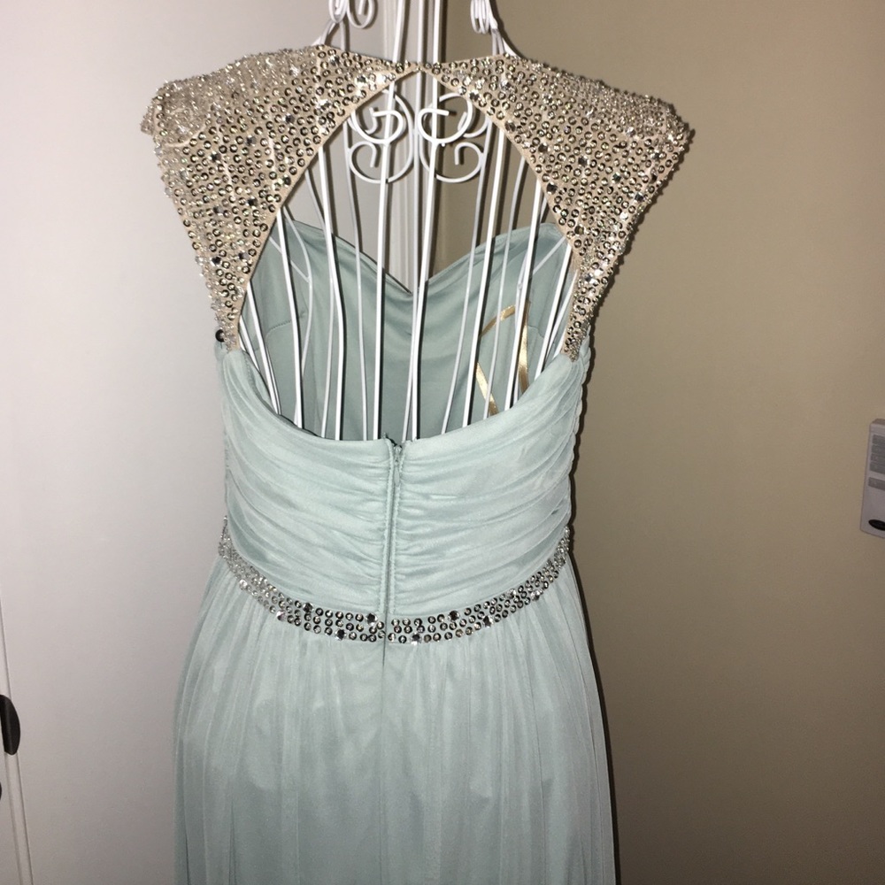 BRAND NEW! Light blue prom dress - Picture 3 of 4