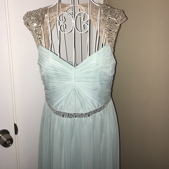 BRAND NEW! Light blue prom dress - Picture 2 of 4