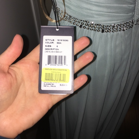 BRAND NEW! Light blue prom dress - Picture 4 of 4