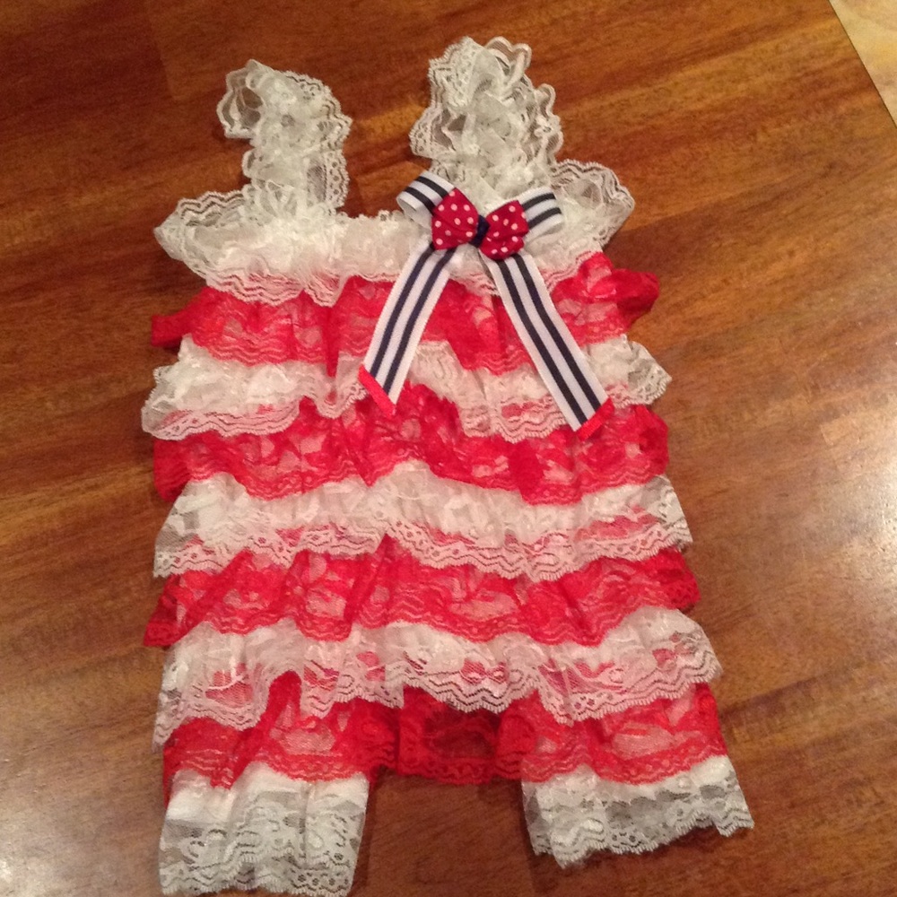 Ruffled romper