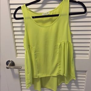 Yellow/green thank top