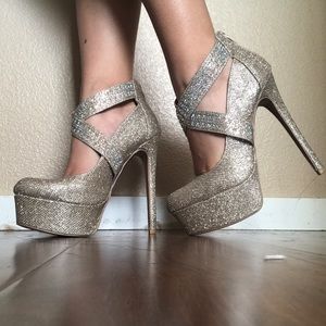 Bedazzled Rhinestone Platforms