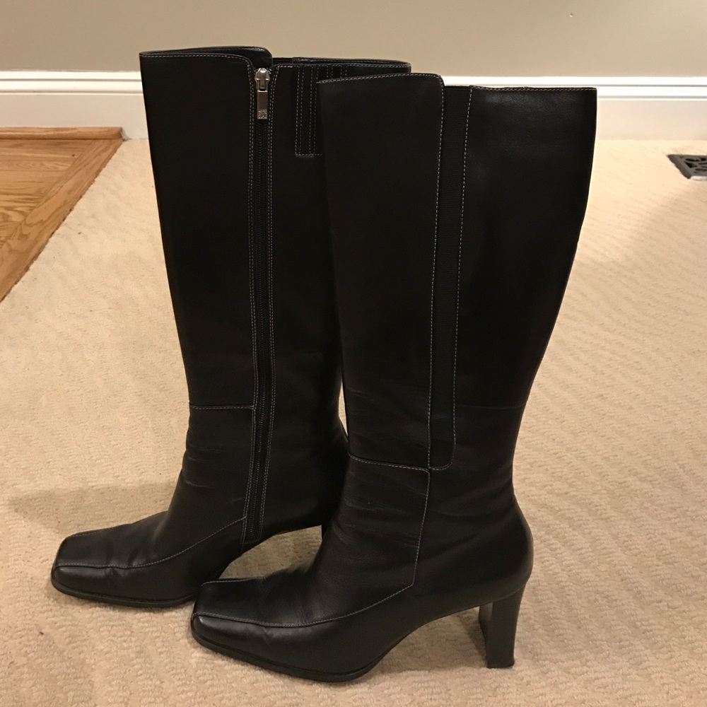 NWOT Anne Klein tall black boots, 9M
