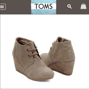 NEW TOMS SUEDE WEDGES! GREAT DEAL!!!