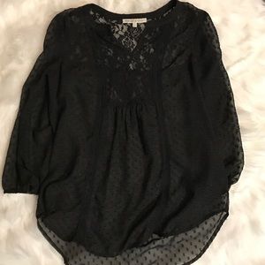 Sheer Black Blouse