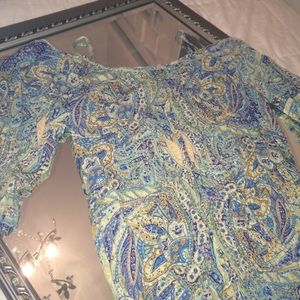 Paisley Print Dress