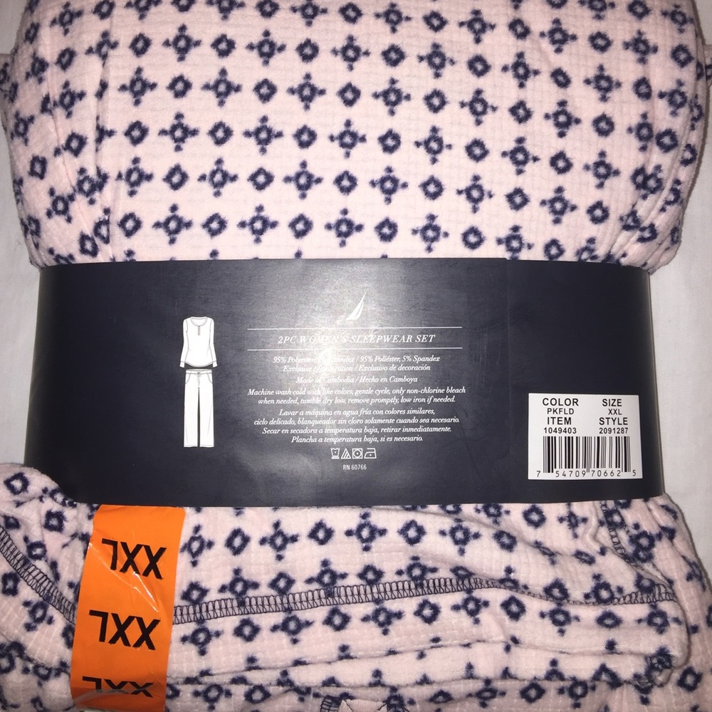 Nautica NEW 2-piece pajama set plus size XXL - Picture 3 of 4