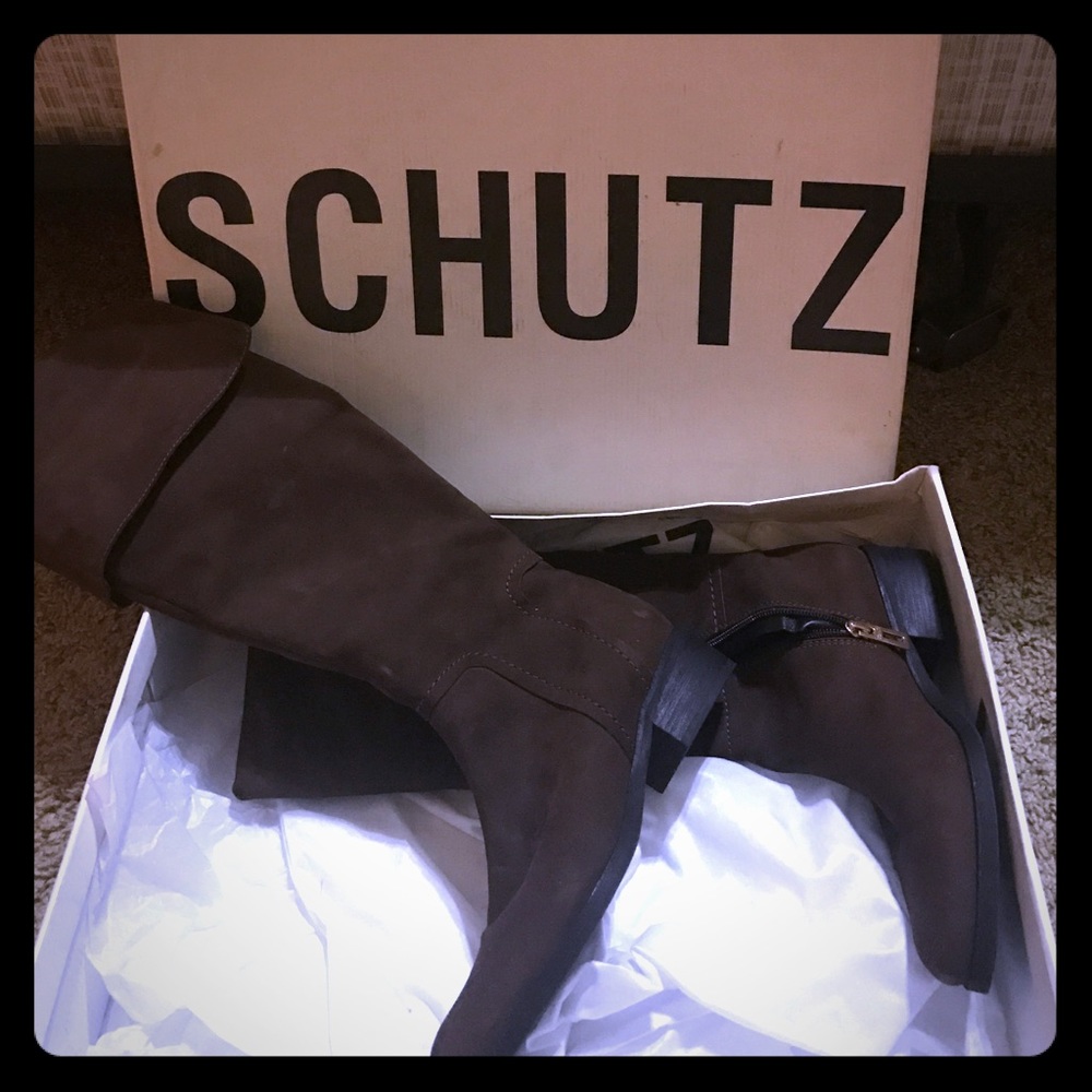 Schutz over the knee brown boots