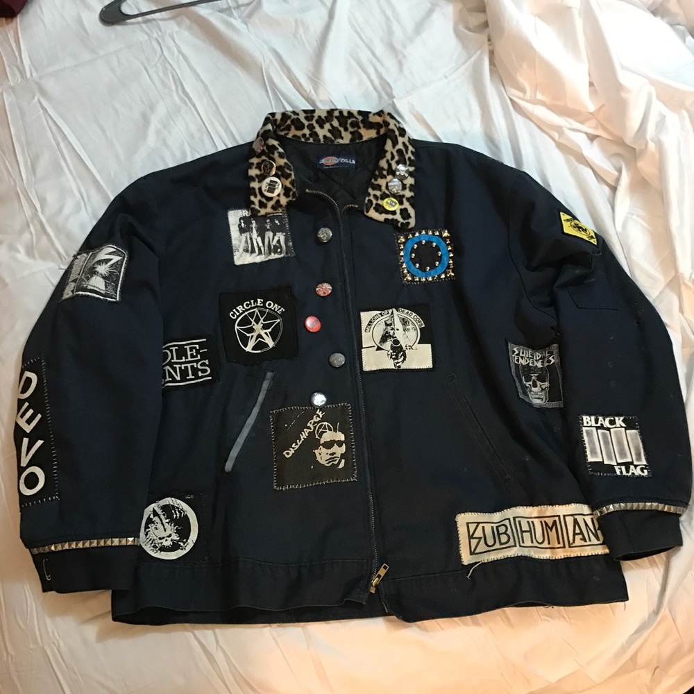 Custom Dickies punk rock patches jacket Size 2XL