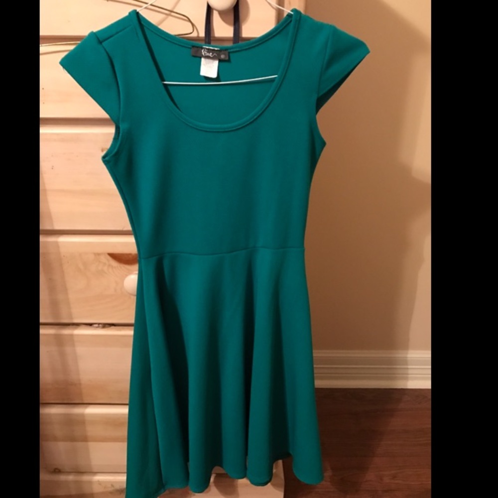 Blue-Green Dress