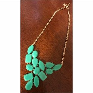 Teal chunky necklace