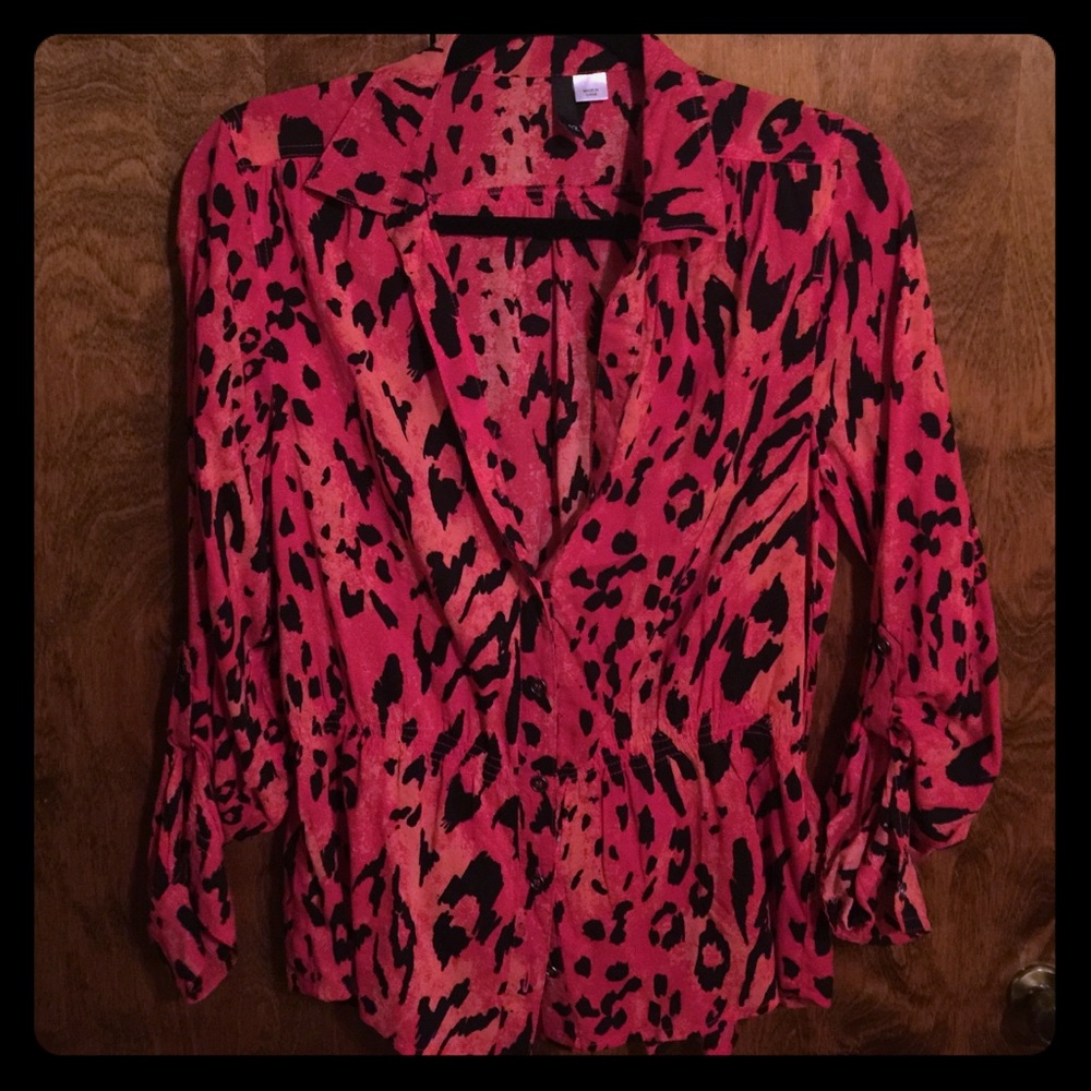 H & M leopard top sz 12 Never Worn