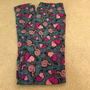 NWOT Butterfly Print OS LuLaRoe Leggings.