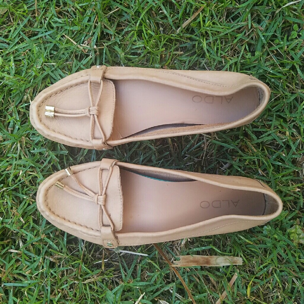 Aldo Tan Leather Loafers