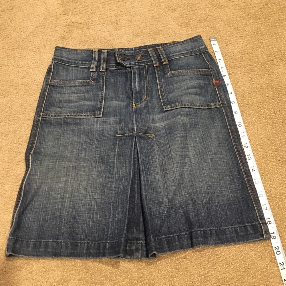 7for all man kind denim pencil skirt 26