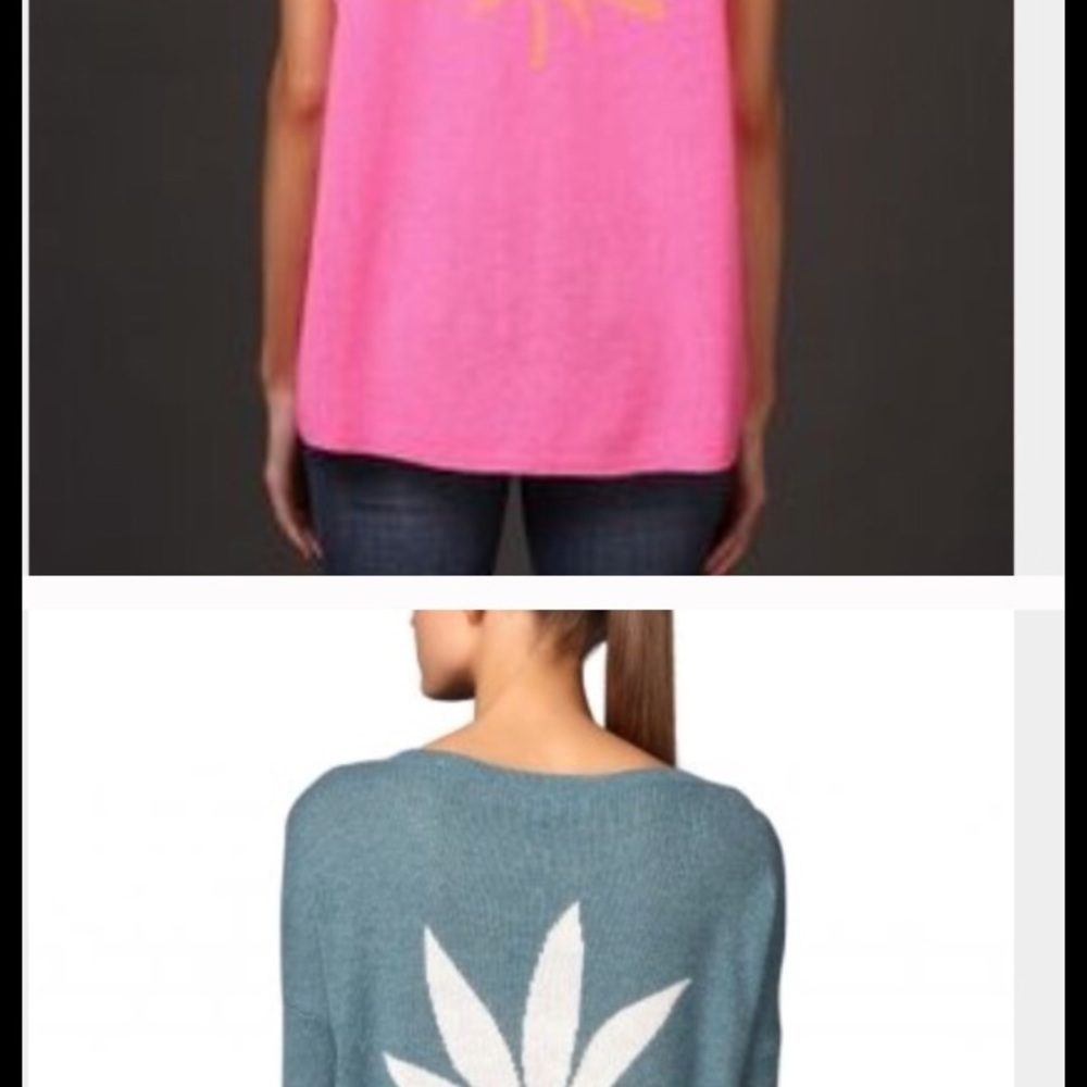 Set of 2 Cashmere cannabis sweaters: 360/Skull.NWT