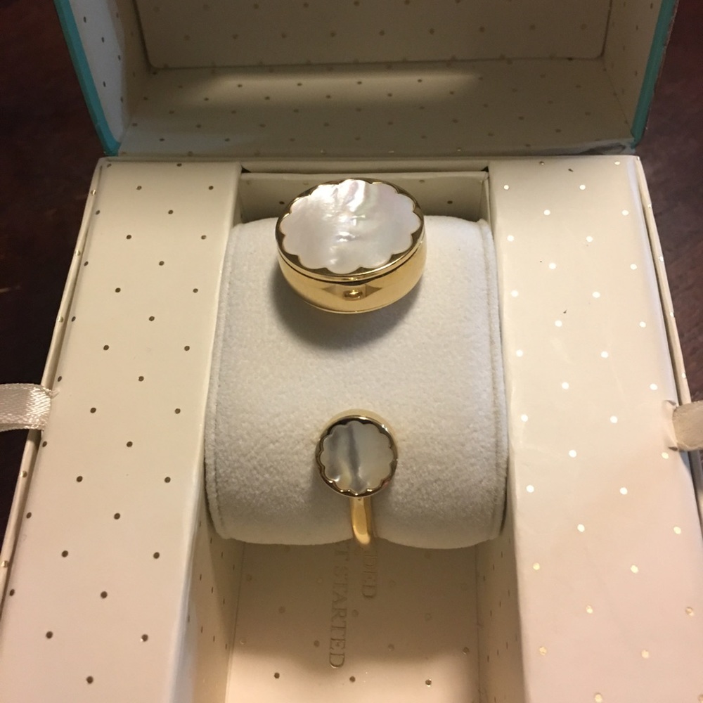 Kate Spade Gold/White Bangle activity Tracker