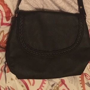 H&M black satchel/ cross body bag